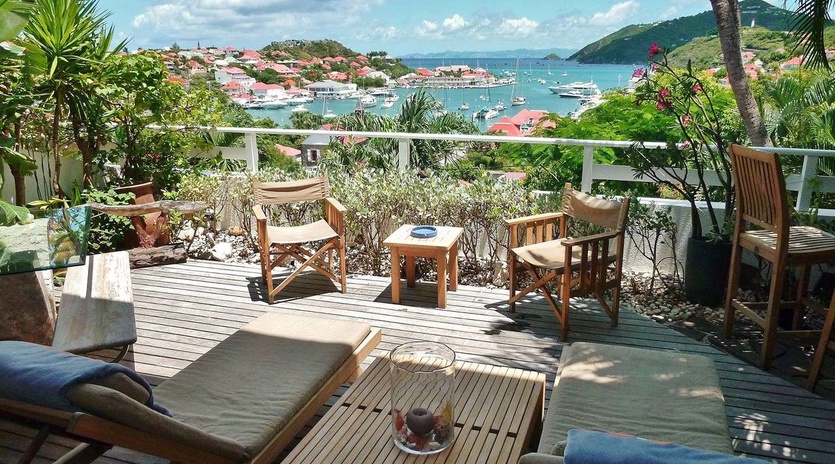 Terrace at WV PUL, Gustavia, St. Barthelemy