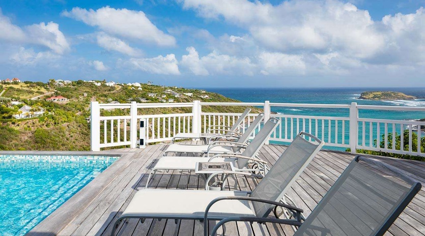 Villa Pool at WV MLA, Marigot, St. Barthelemy