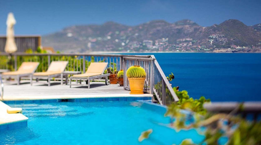 Villa Pool at WV FRE, Pointe Milou, St. Barthelemy