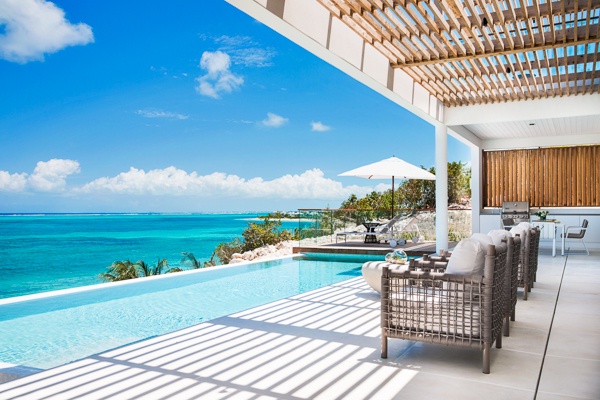 Terrace at TC BEB5, Babalua Beach, Turks & Caicos