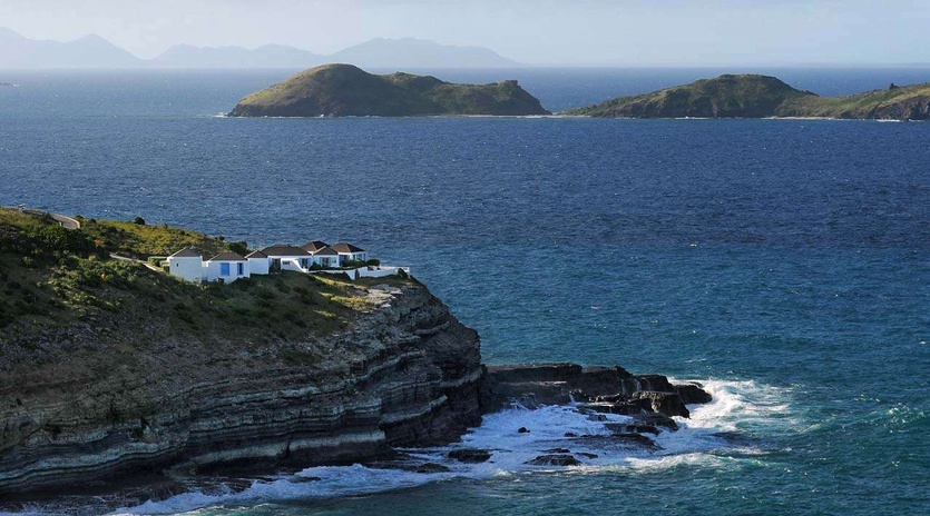 Aerial photo of WV MOZ, Pointe Milou, St. Barthelemy