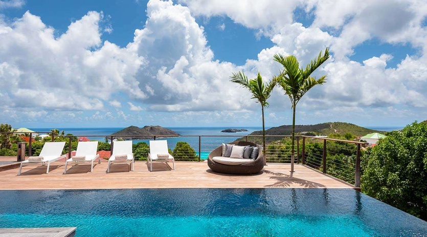 Villa Pool at WV ONE, Colombier, St. Barthelemy