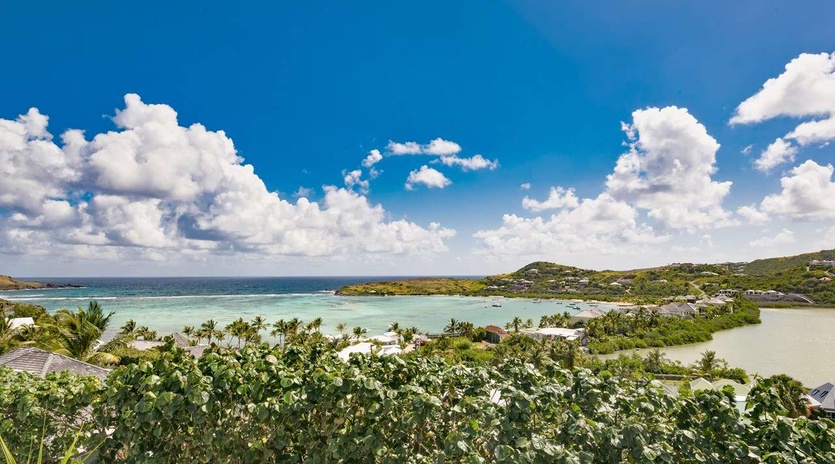 The view from WV SBM, Grand Cul de Sac, St. Barthelemy