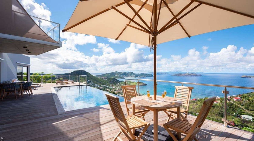 Terrace at WV GDV, Vitet, St. Barthelemy