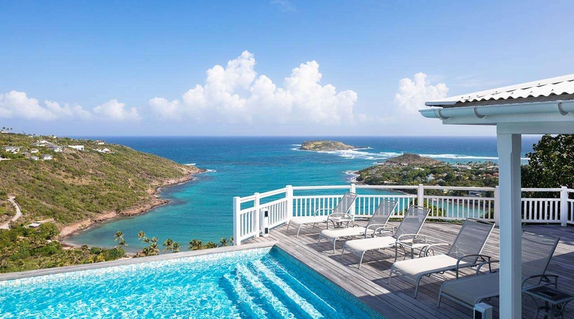 Villa Pool at WV MLA, Marigot, St. Barthelemy