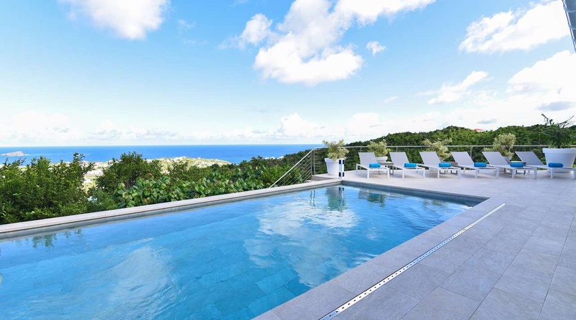 Villa Pool at WV ACR, Vitet, St. Barthelemy