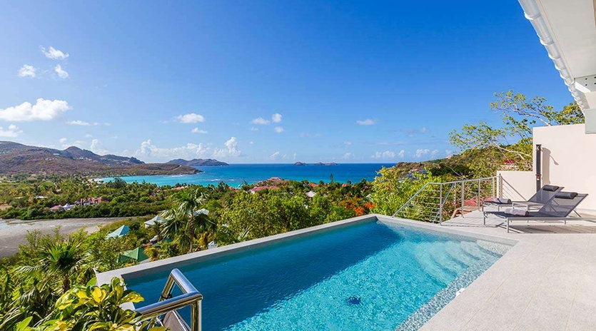 Villa Pool at WV SUA, St. Jean, St. Barthelemy