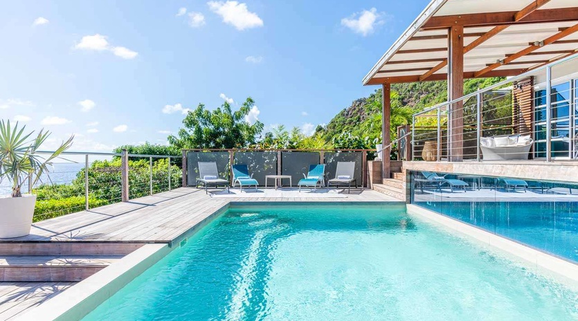 Villa Pool at WV BEL, Vitet, St. Barthelemy