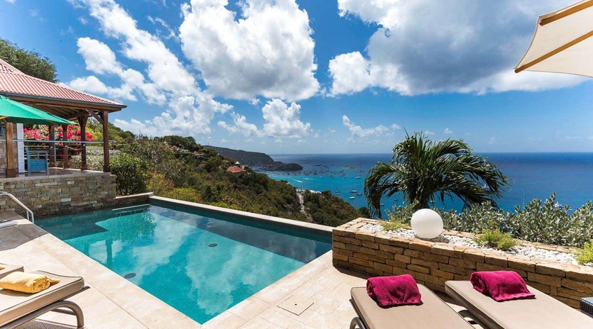 Villa Pool at WV KAN, Colombier, St. Barthelemy