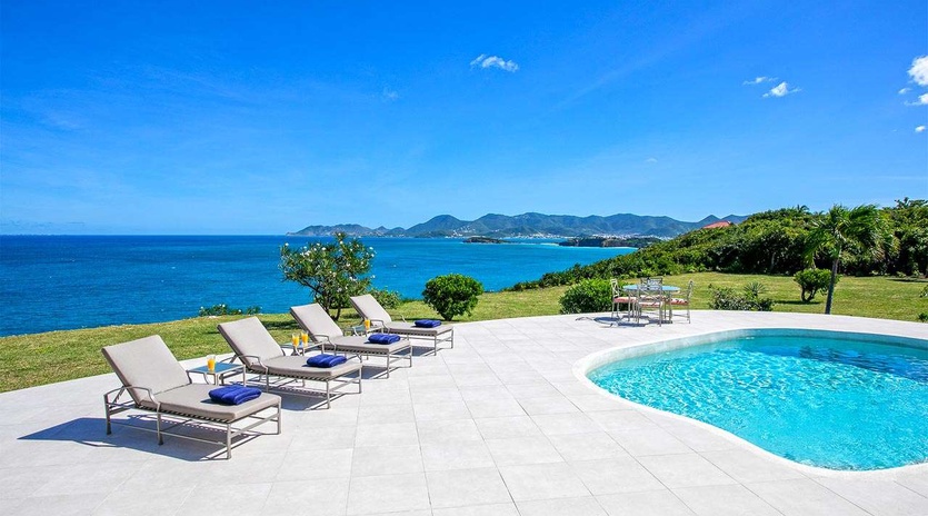 Villa Pool at PIE FAL, Hillside/Terres Basses, St. Martin