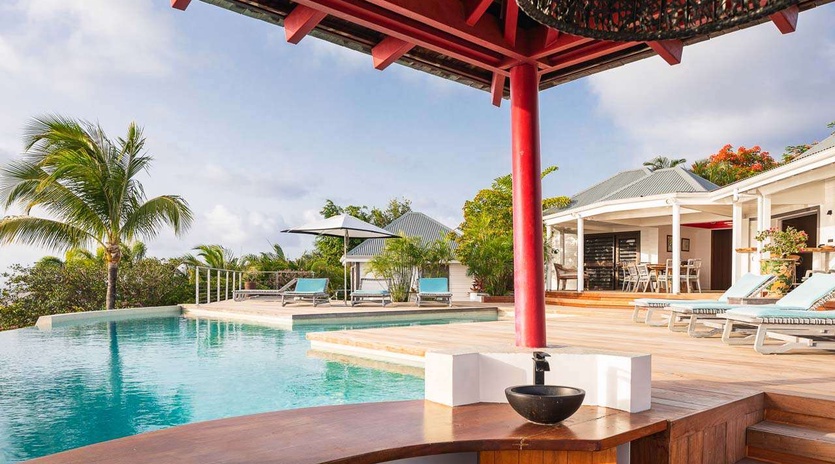 Villa Pool at WV BSN, Lurin, St. Barthelemy