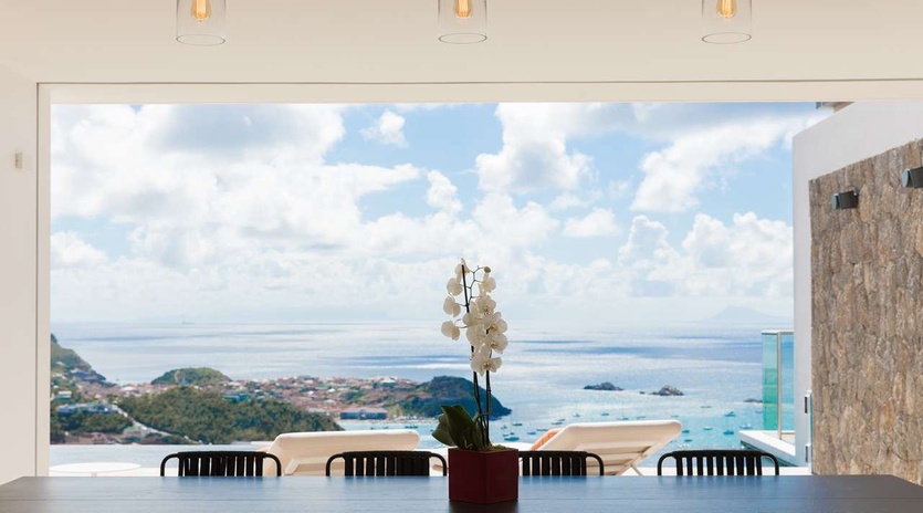 Dining Room at WV DZR, Colombier, St. Barthelemy