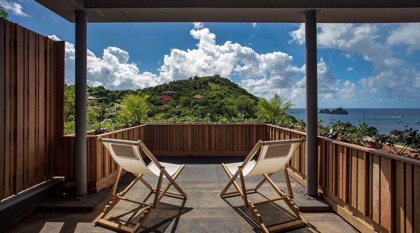 Terrace at WV SAH, Corossol, St. Barthelemy