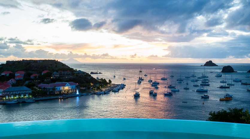 The view from WV LAM, Gustavia, St. Barthelemy