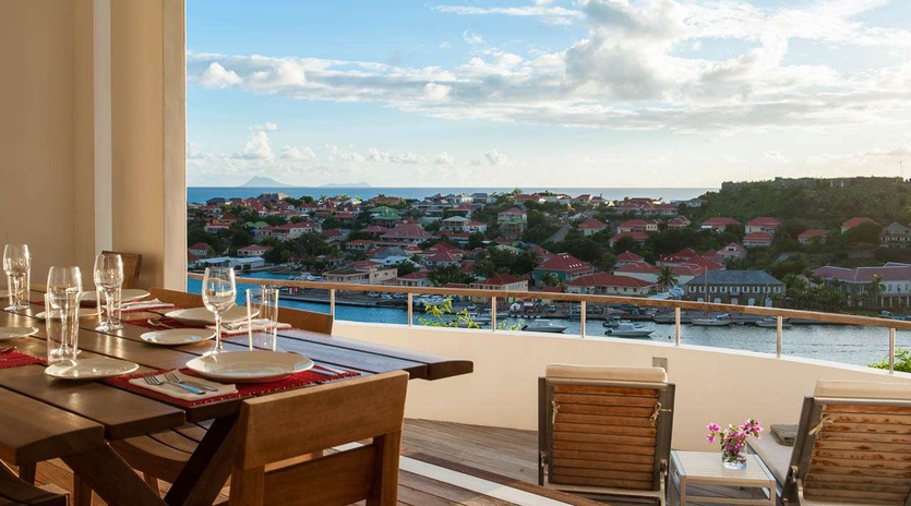 The view from WV LAM, Gustavia, St. Barthelemy