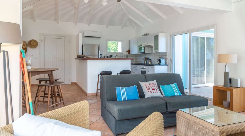 Living Room at WV STC, Camaruche, St. Barthelemy