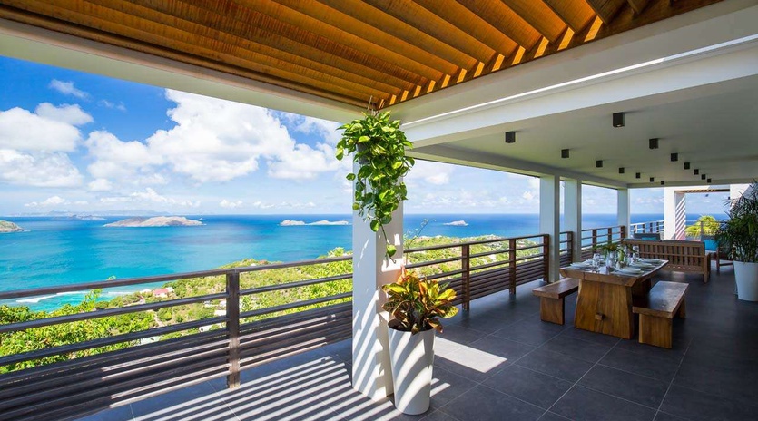 Terrace at WV CLM, Vitet, St. Barthelemy