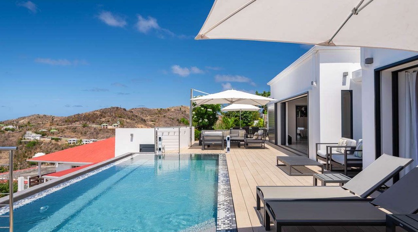 Villa Pool at WV CIO, Grand Cul de Sac, St. Barthelemy