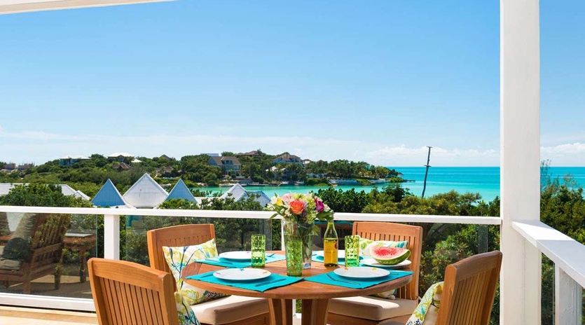 Terrace at IE VBL, Ocean Pt/Taylors, Turks & Caicos
