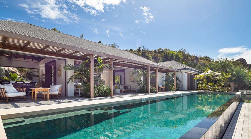 Villa Pool at WV LER, Colombier, St. Barthelemy