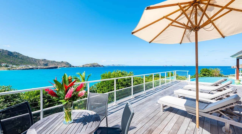 Deck at WV TCK, Flamands Beach, St. Barthelemy