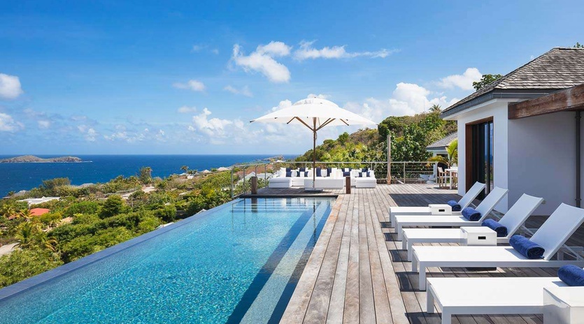 Villa Pool at WV CAA, Pointe Milou, St. Barthelemy