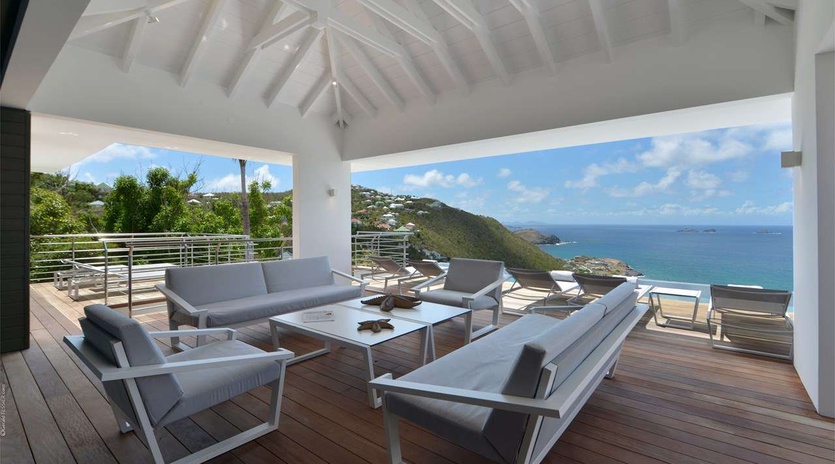 Terrace at WV TSO, Colombier, St. Barthelemy