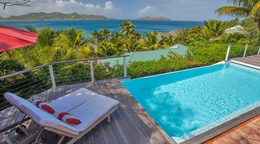 Villa Pool at WV JCC, Pointe Milou, St. Barthelemy