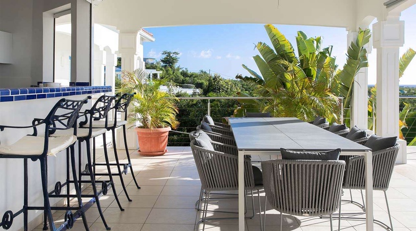 Veranda at PIE OCE, Hillside/Terres Basses, St. Martin