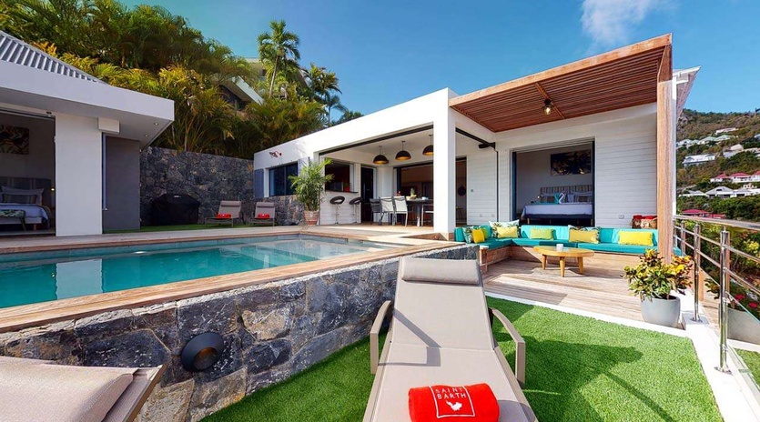Villa Pool at WV FAS, St. Jean, St. Barthelemy