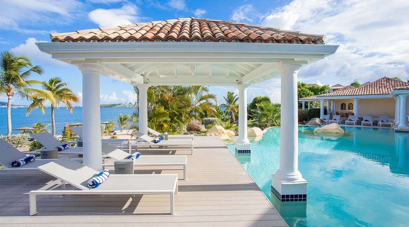 Villa Pool at PIE LAS, Simpson Bay Lagoon, St. Martin