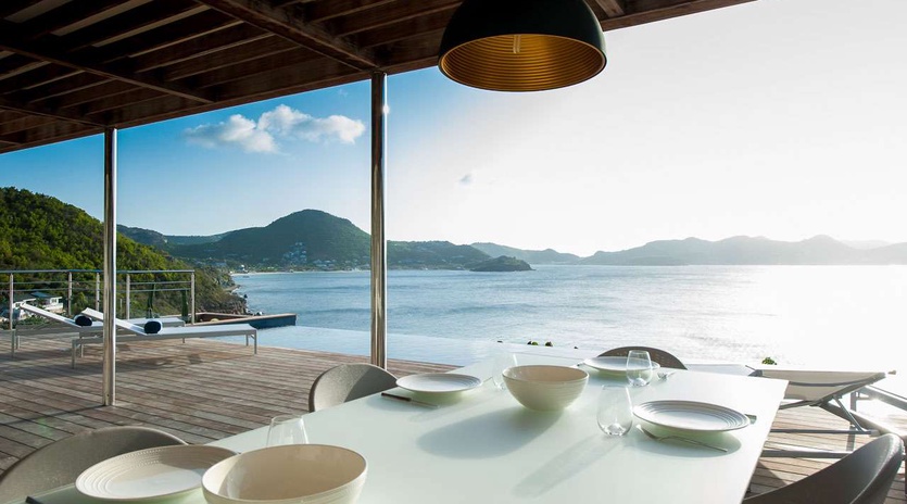Dining Room at WV VPM, Pointe Milou, St. Barthelemy