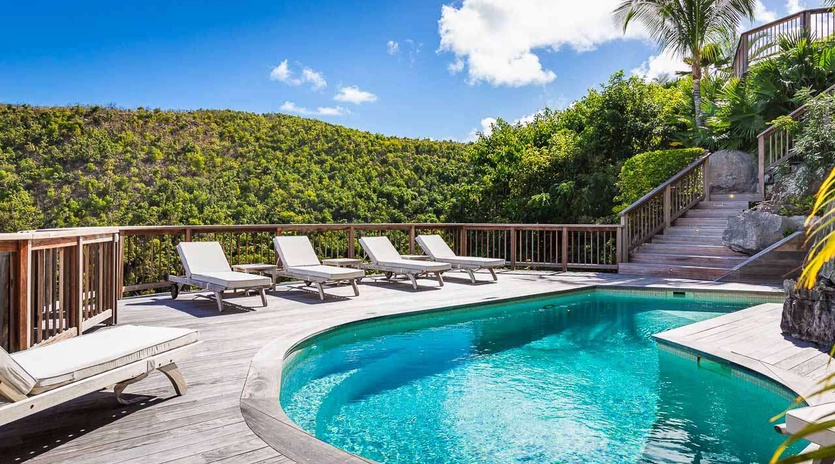 Villa Pool at WV ACI, Flamands, St. Barthelemy