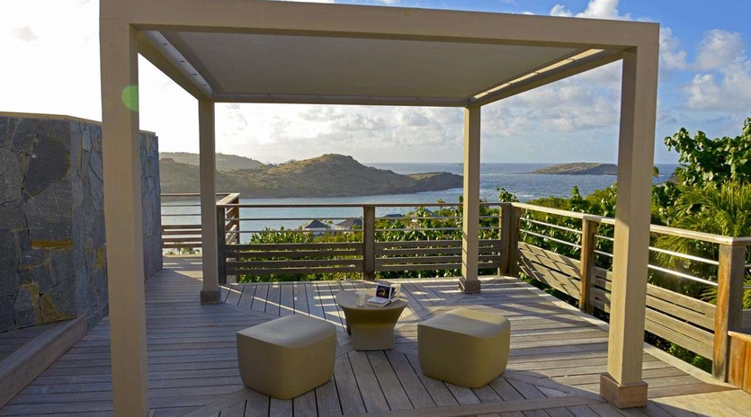 Deck at WV LAR, Petit Cul de Sac, St. Barthelemy