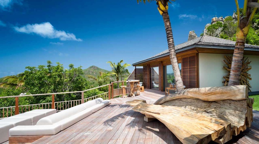 Deck at WV IXF, St. Jean, St. Barthelemy