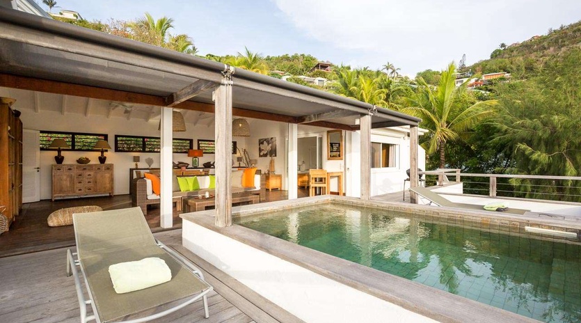Deck at WV BOU, Pointe Milou, St. Barthelemy