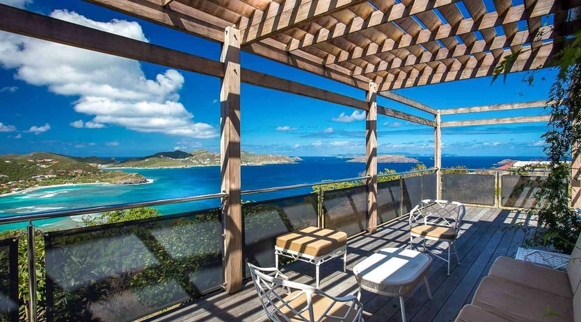 Terrace at WV YEB, Pointe Milou, St. Barthelemy