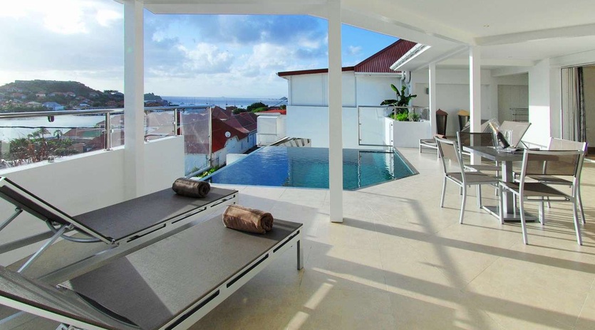 Villa Pool at WV ROS, Gustavia, St. Barthelemy