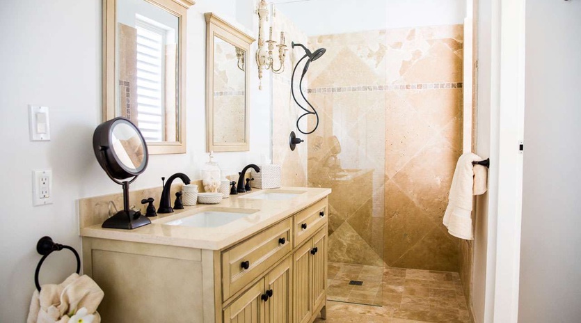 Bathroom at TC PW, Long Bay Beach, Turks & Caicos