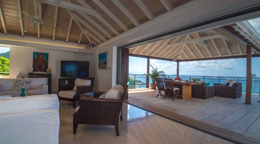 Living Room at WV GEA, Petite Saline, St. Barthelemy