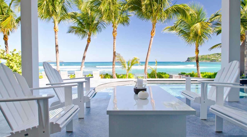 Deck at WV BAS, Lorient Beach, St. Barthelemy