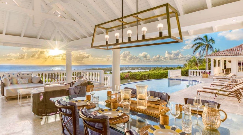 Terrace at SXM MER, Hillside/Baie Longue, St. Martin