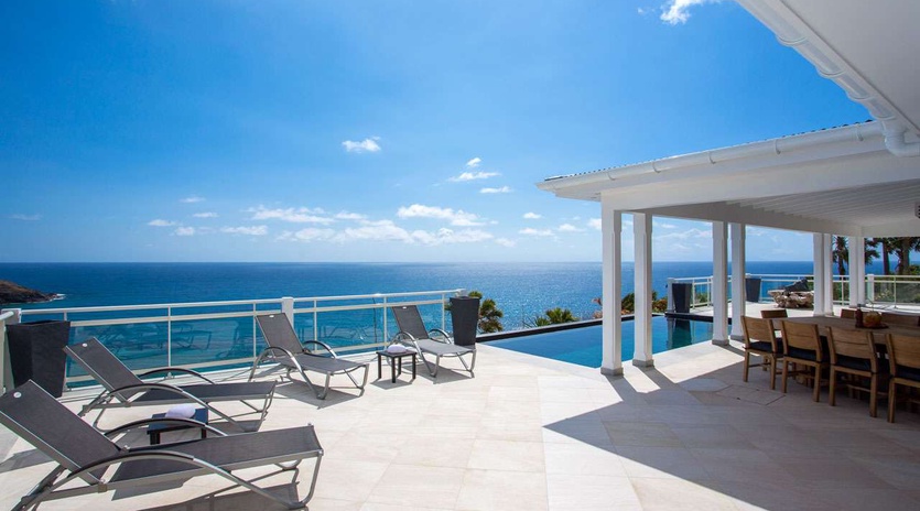 Terrace at WV CAO, Toiny, St. Barthelemy