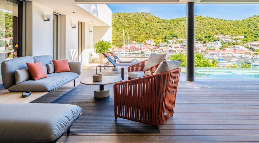 Terrace at WV PVL, Gustavia, St. Barthelemy