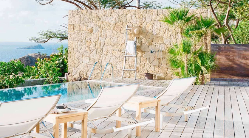 Deck at WV MRI, Camaruche, St. Barthelemy