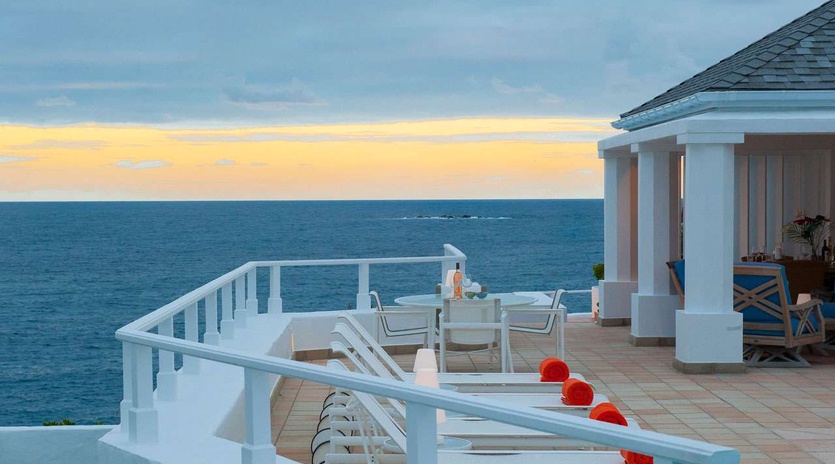 Deck at WV MOZ, Pointe Milou, St. Barthelemy