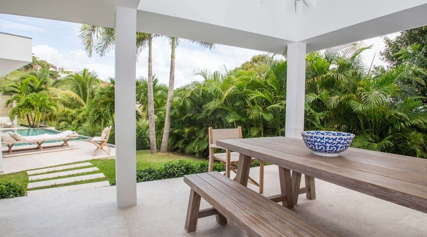 Terrace at WV CBA, Grand Cul de Sac, St. Barthelemy