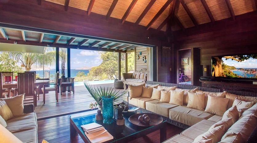 Living Room at WV EKA, Camaruche, St. Barthelemy