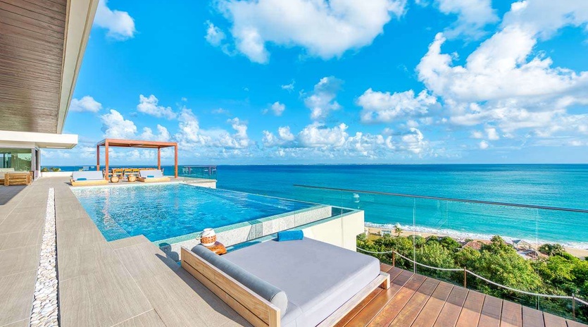 Deck at PIE AMA, Hillside/Baie Rouge, St. Martin