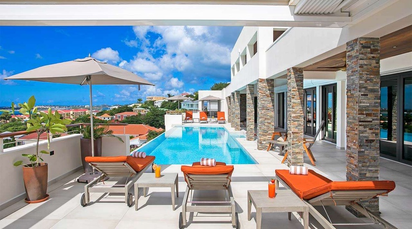 Villa Pool at PIE BLV, Pelican Key, St. Martin